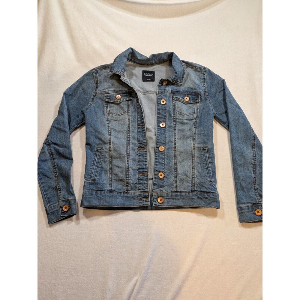 Cavalini denim jacket size S cotton blend